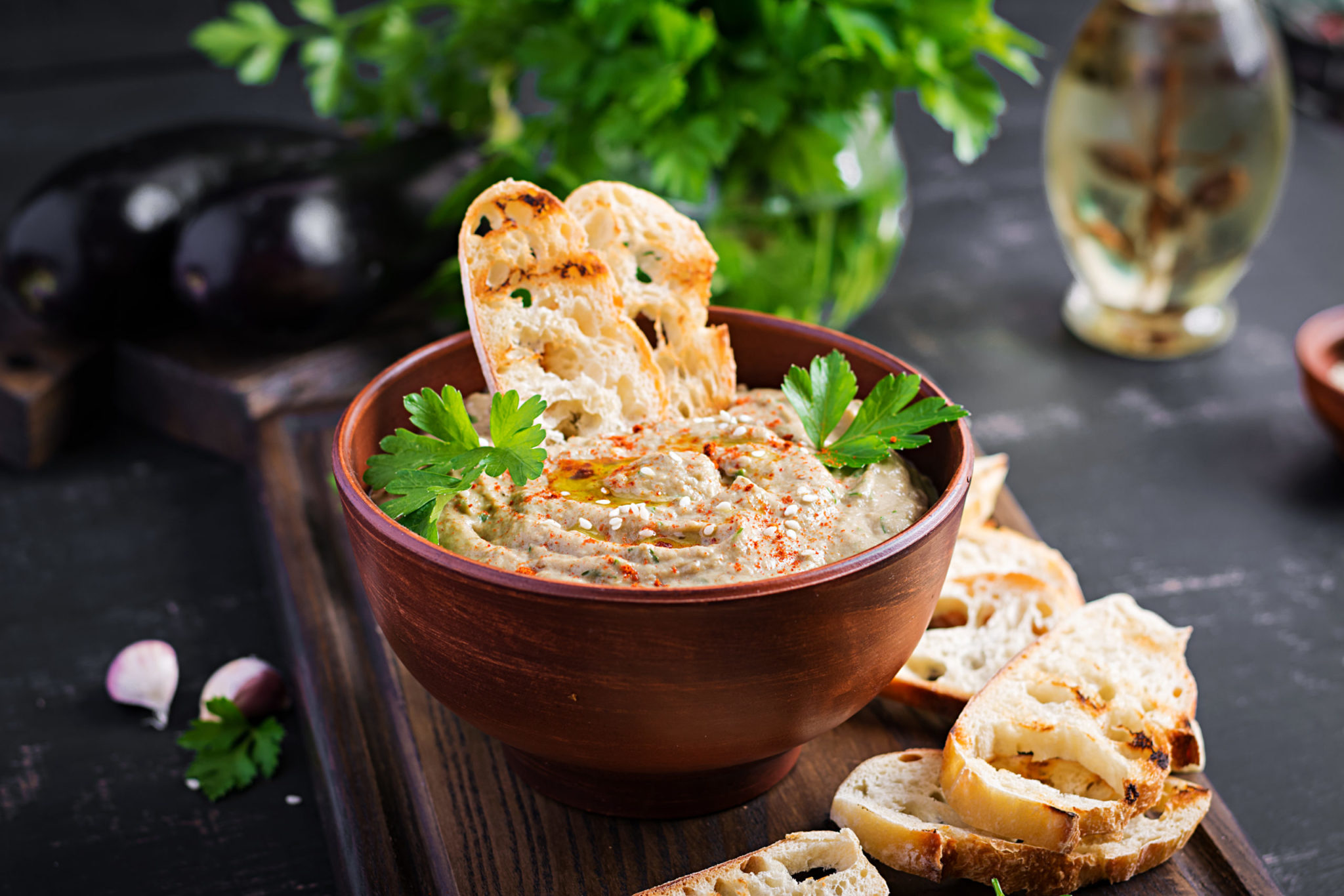 Baba Ghanoush Vegane Auberginen Paste Vegan Super Lecker