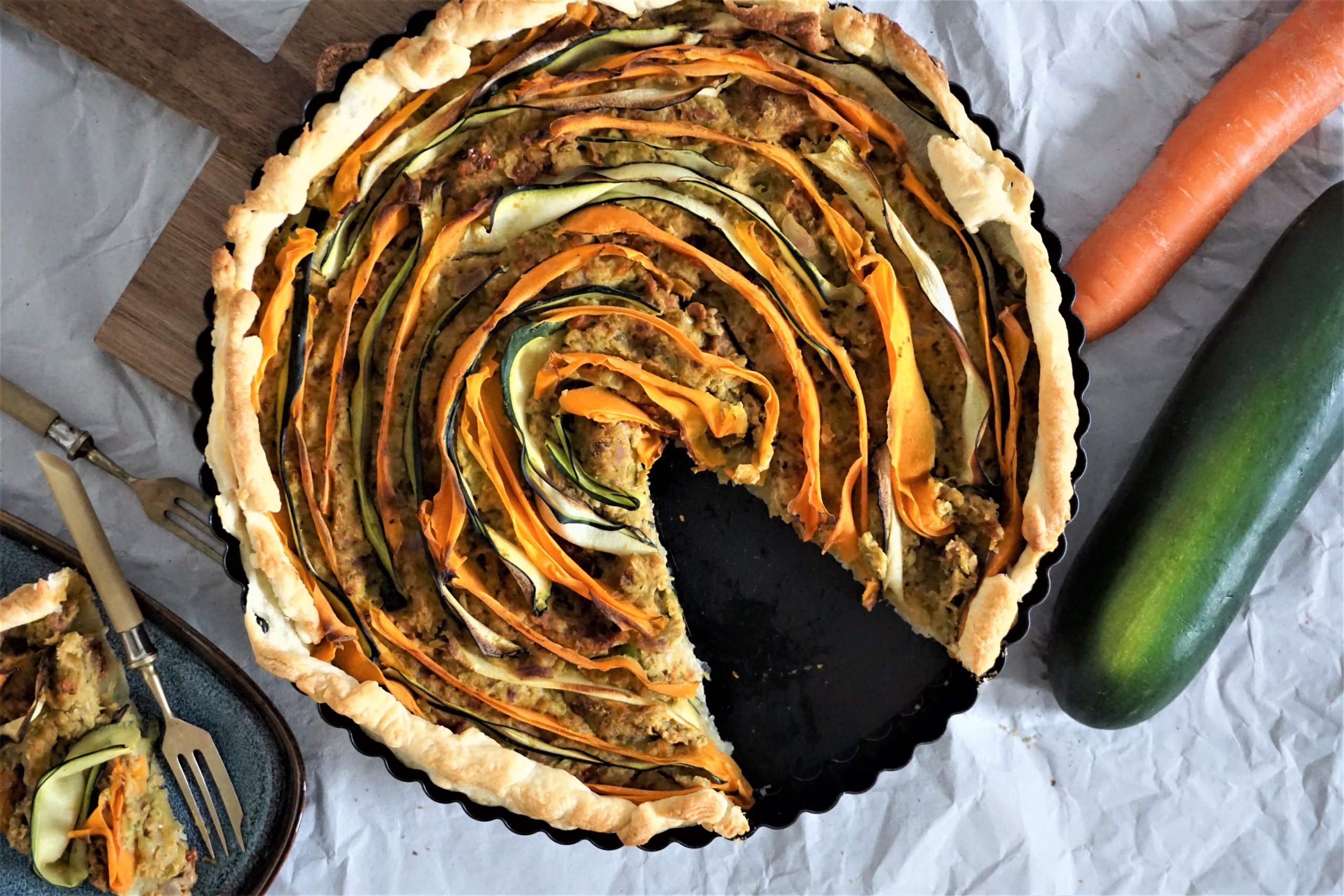 Bunte Gemüsetarte. 100% vegan Super lecker – HelloVegan.de